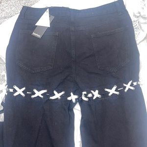 Black Jeans with laces in back
